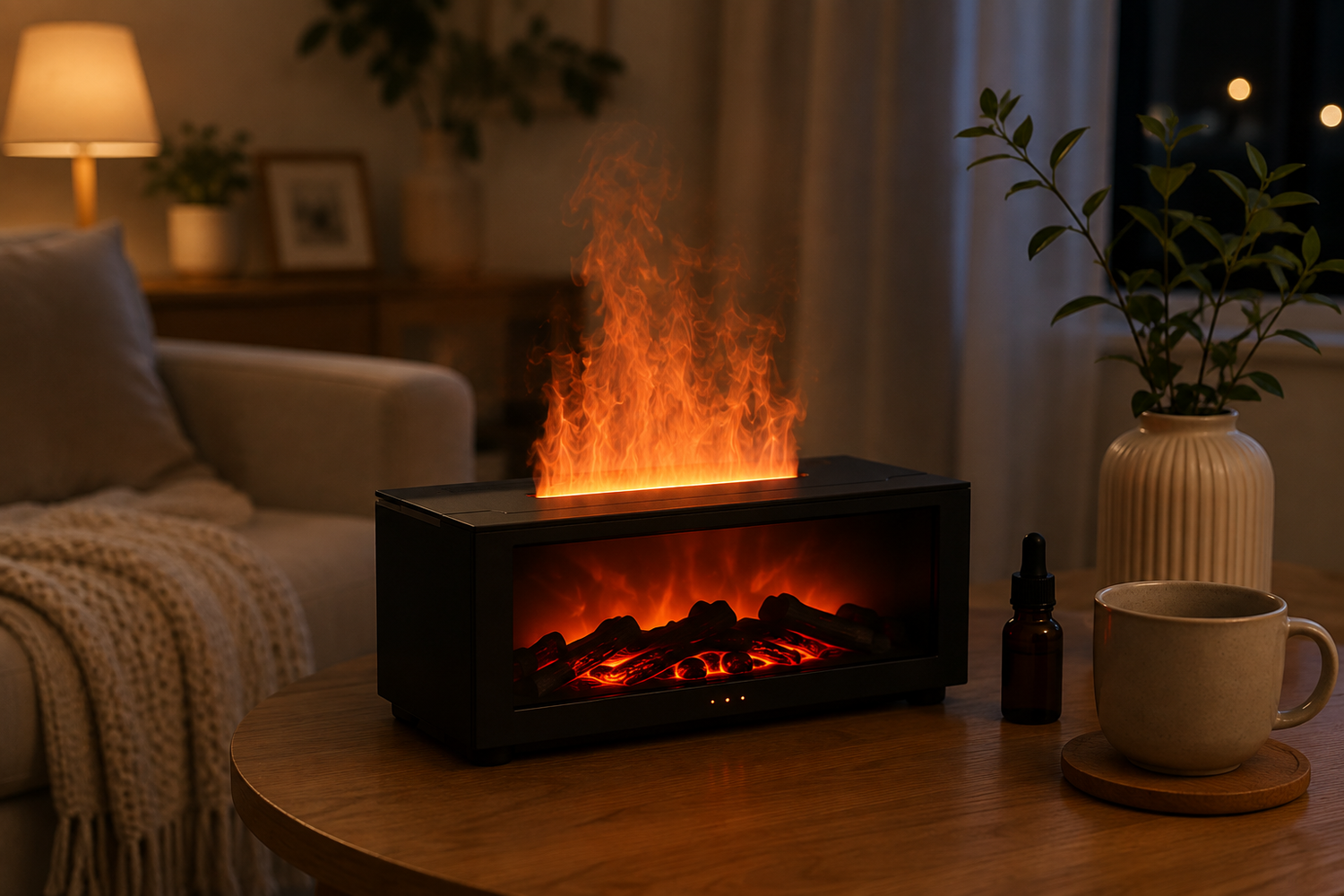 Experience Ultimate Comfort with the Calmflame™ Humidifier - Your All-in-One Solution for Hydration and Relaxation