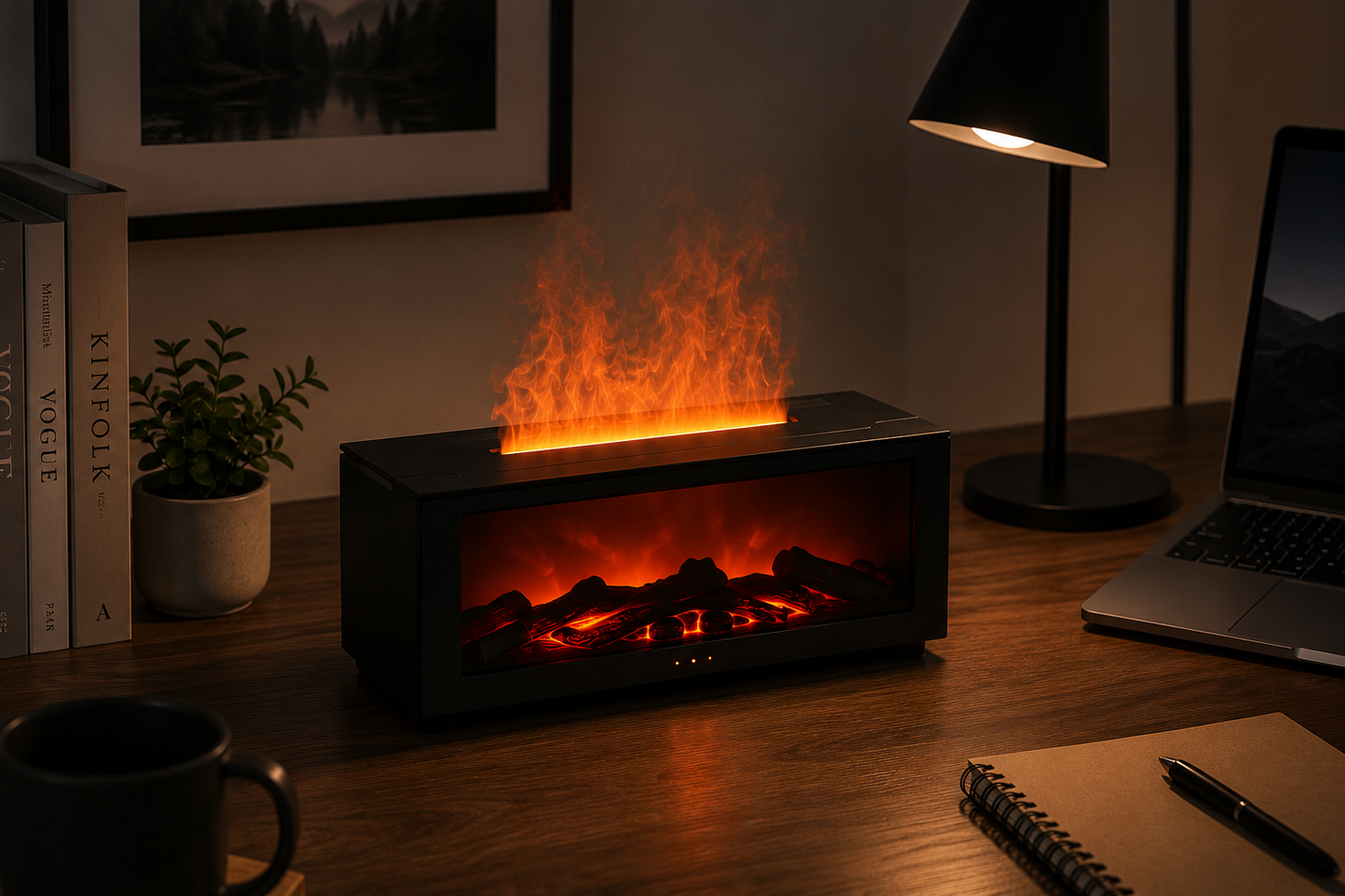 Experience Ultimate Comfort with the Calmflame™ Humidifier - Your All-in-One Solution for Hydration and Relaxation