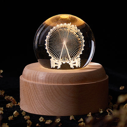 Enchanting Crystal Ball Night Light - Create a Magical Atmosphere with Stunning Galaxy Designs for Friends and Loved Ones