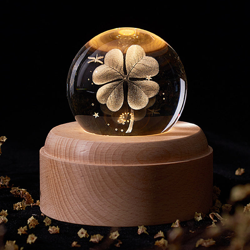Enchanting Crystal Ball Night Light - Create a Magical Atmosphere with Stunning Galaxy Designs for Friends and Loved Ones