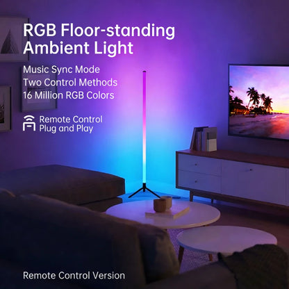 Illuminate Your Space with the 120CM LED RGB Floor Lamp Bar - Perfect for Creating a Vibrant Atmosphere in Your Bedroom or E-Sports Room!